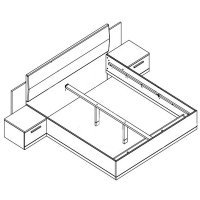 Dormitor LINES 180 DCB/LAV